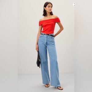 Madewell Light Blue Wide Leg Jeans